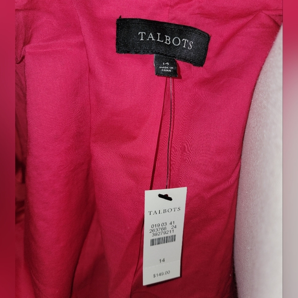 Talbots Magenta Eyelet Blazer - Picture 3 of 4